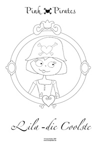 Pink Pirates Ausmalbilder